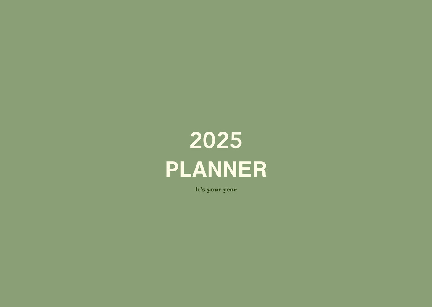 Simple 2025 Digital Planner (1 year)- Fill your 2025 with your story